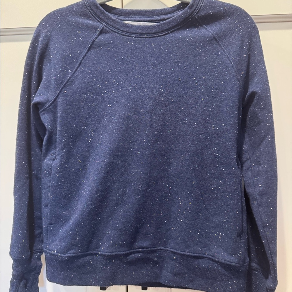 Athleta Girl Navy Speckled Top size XS (6)